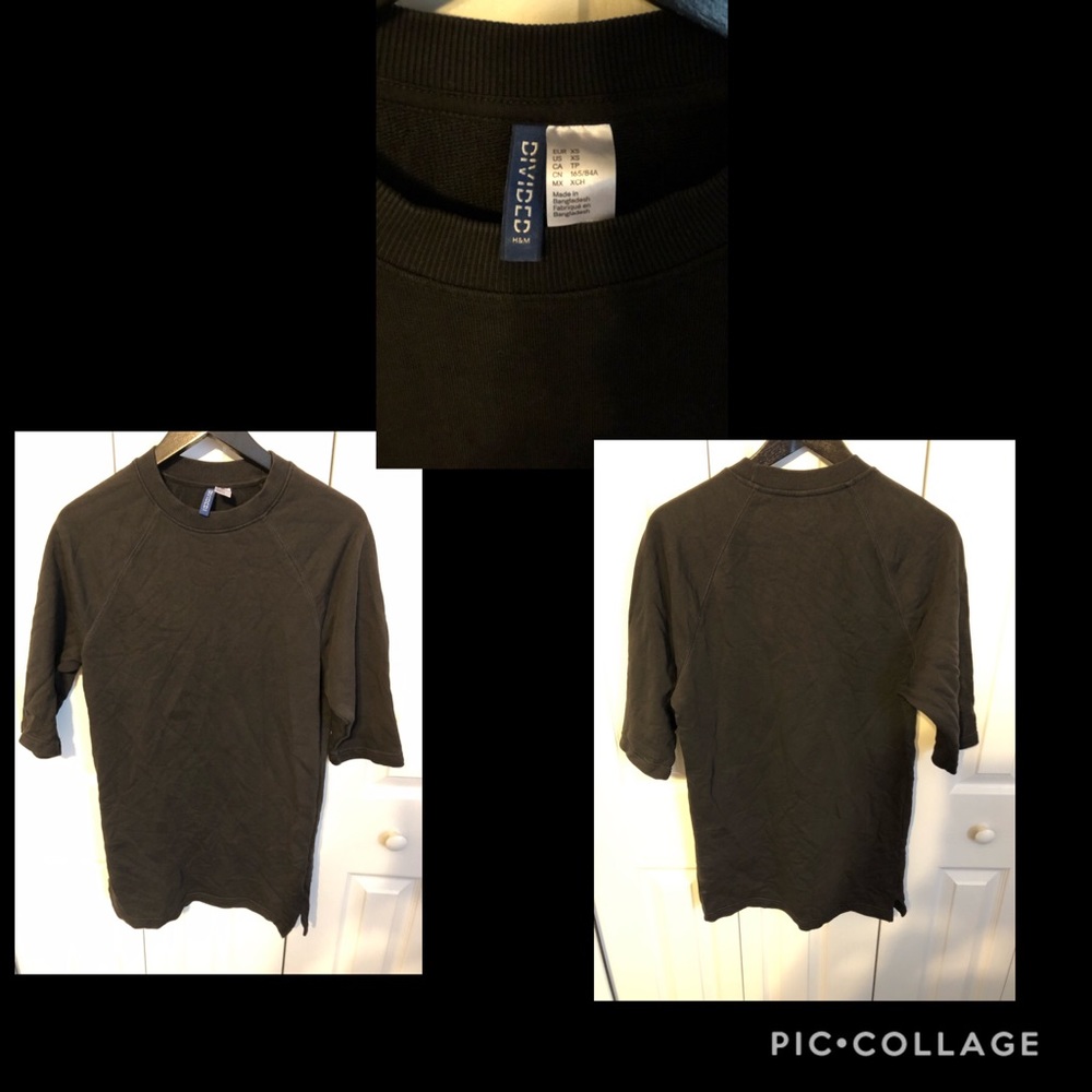 Over sized black tee